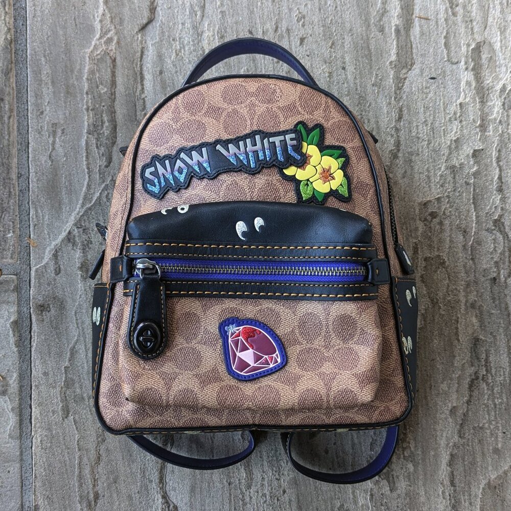 Coach X Disney - Snow White Leather Dark Fairytale Backpack *HTF* - Picture 8 of 10